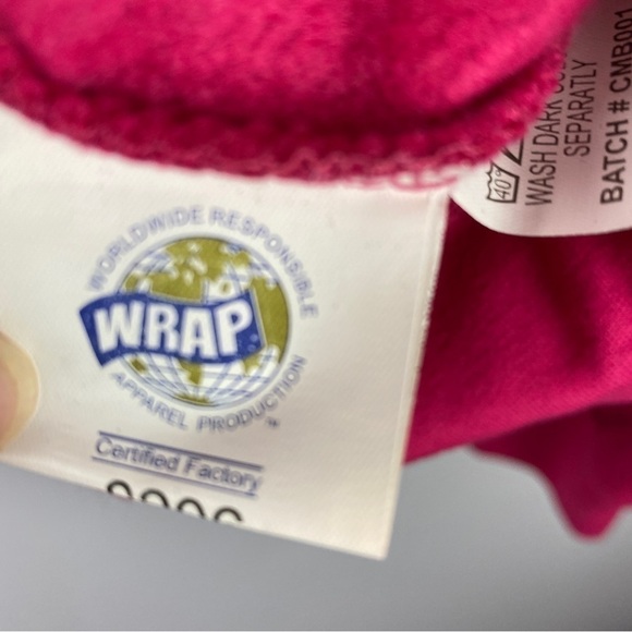 𝅺Cambridge University Casual Athleisure Pocket Hooded Sweatshirt Medium Pink - Picture 9 of 9